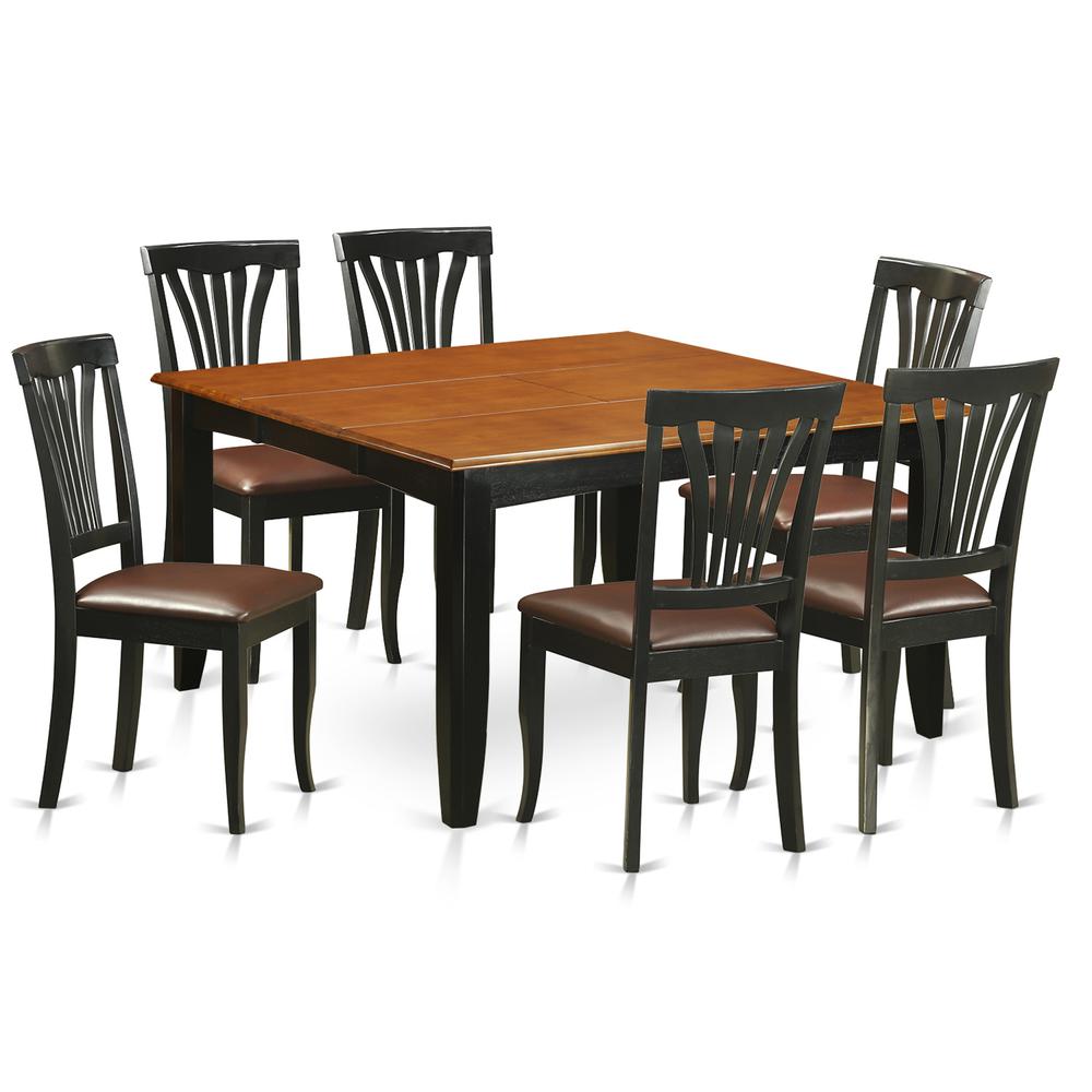 7  PC  Dining  room  set-Dining  Table  and  6  Wood  Dining  Chairs. Picture 2