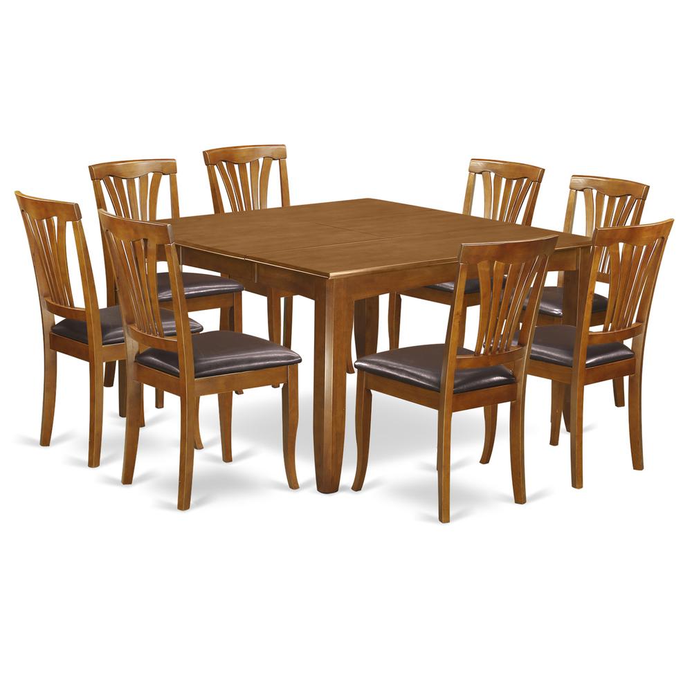 9  Pc  Dining  room  set-Table  with  Leaf  and  8  Dining  Chairs.. Picture 2