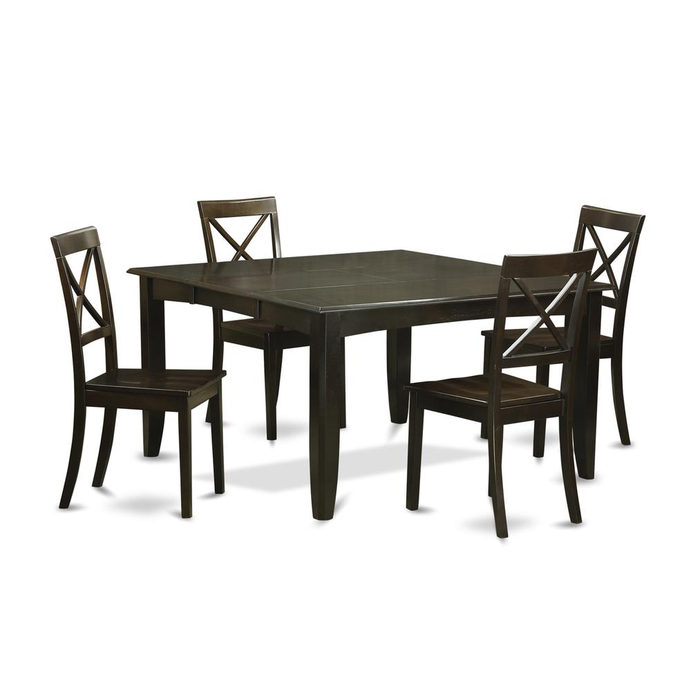 5  PC  Dining  room  set-Dining  Table  with  Leaf  and  4  Kitchen  Chairs.. Picture 2