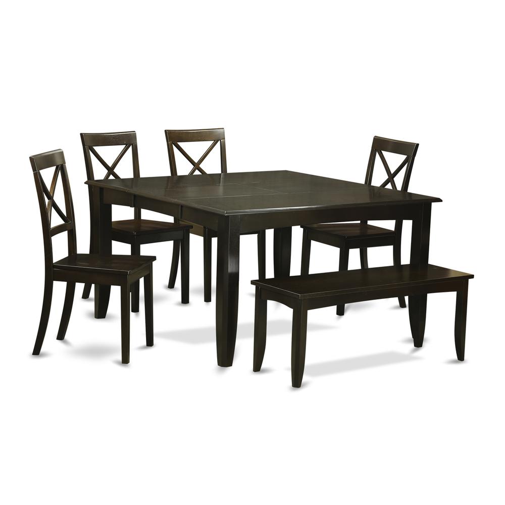 6  Pc  Dining  room  set  with  bench-Dining  Tablewith  Leaf  and  4  Kitchen  chair  Plus  Bench.. Picture 2