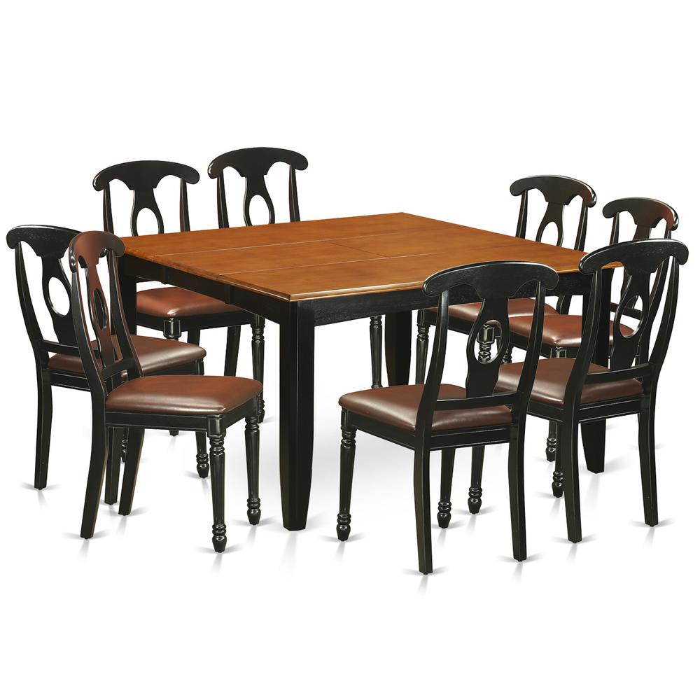 9  Pc  Dining  room  set-Dining  Table  and  8  Wood  Dining  Chairs. Picture 2