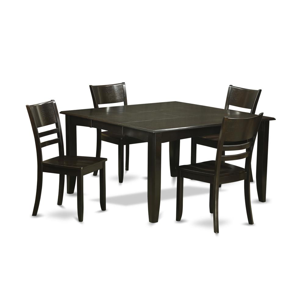 5  Pc  Dining  room  set-Dinette  Table  with  Leaf  and  4  Kitchen  Chairs.. Picture 2