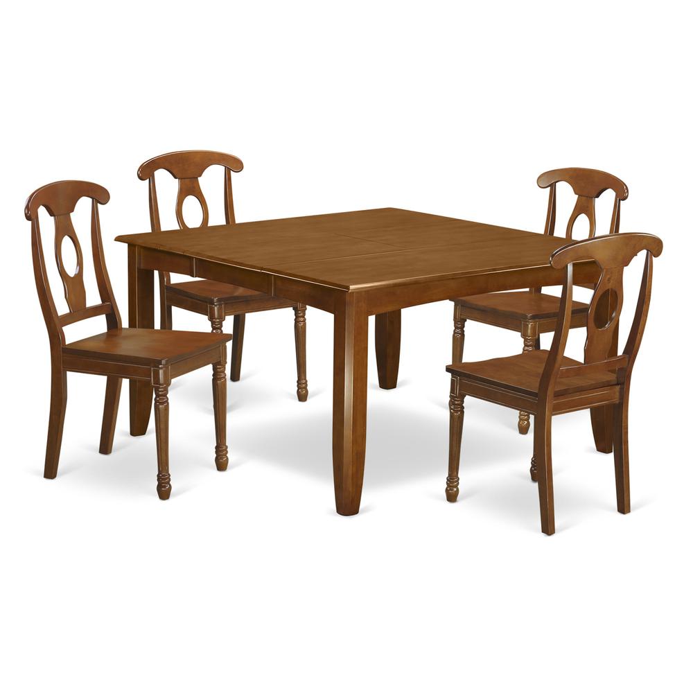 5  Pc  Dining  room  set-Table  with  Leaf  and  4  Kitchen  Chairs.. Picture 2