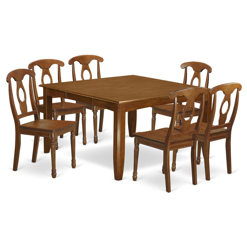 7  PC  Dining  room  set-Dinette  Table  with  Leaf  and  6  Kitchen  Chairs.. Picture 2