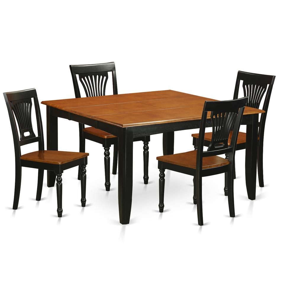 5  Pc  Dining  room  set-Dining  Table  and  4  Wood  Dining  Chairs. Picture 2