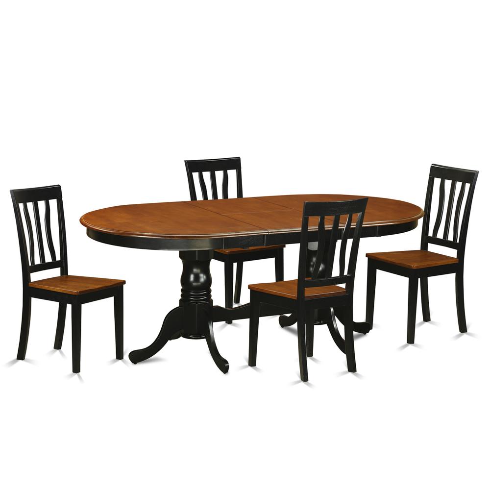 5  Pc  Dining  room  set-Dining  Table  with  4  Wood  Dining  Chairs. Picture 2