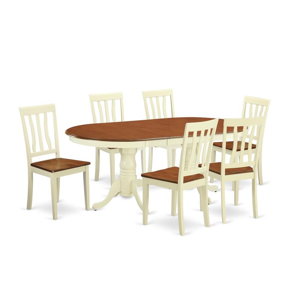 7  PC  Kitchen  dinette  set  -Small  Kitchen  Table  and  6  Dining  Chairs. Picture 2