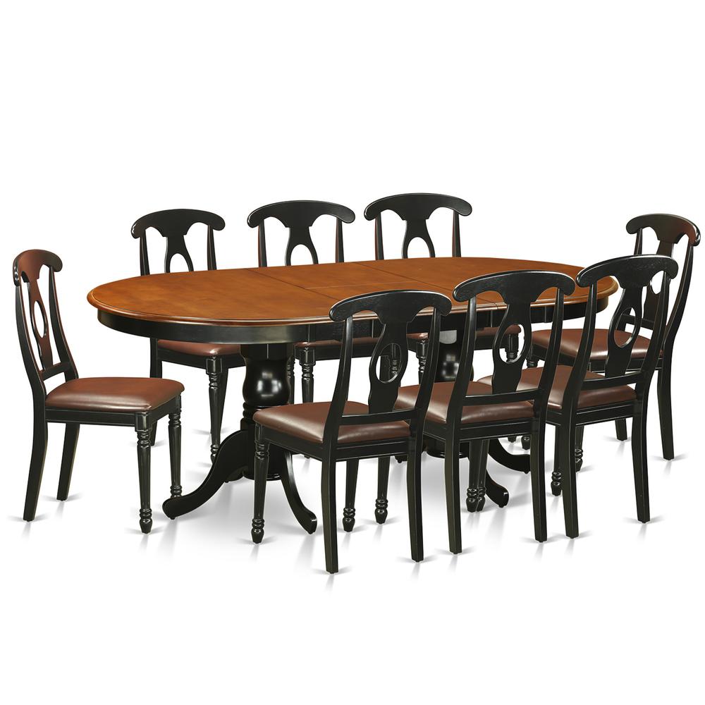 9  Pc  Dining  room  set-Dining  Table  with  8  Wooden  Dining  Chairs. Picture 2