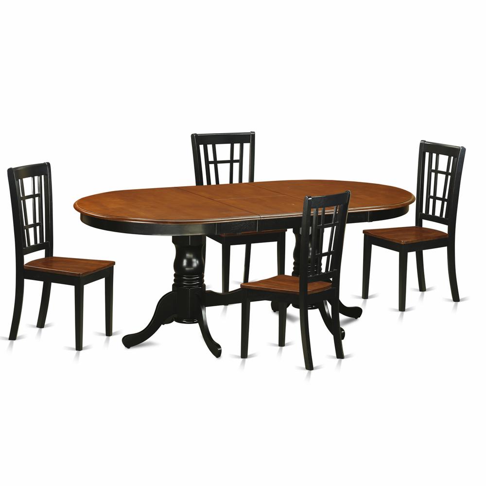 5  PC  Dining  room  set-Dining  Table  with  6  Wood  Dining  Chairs. Picture 2