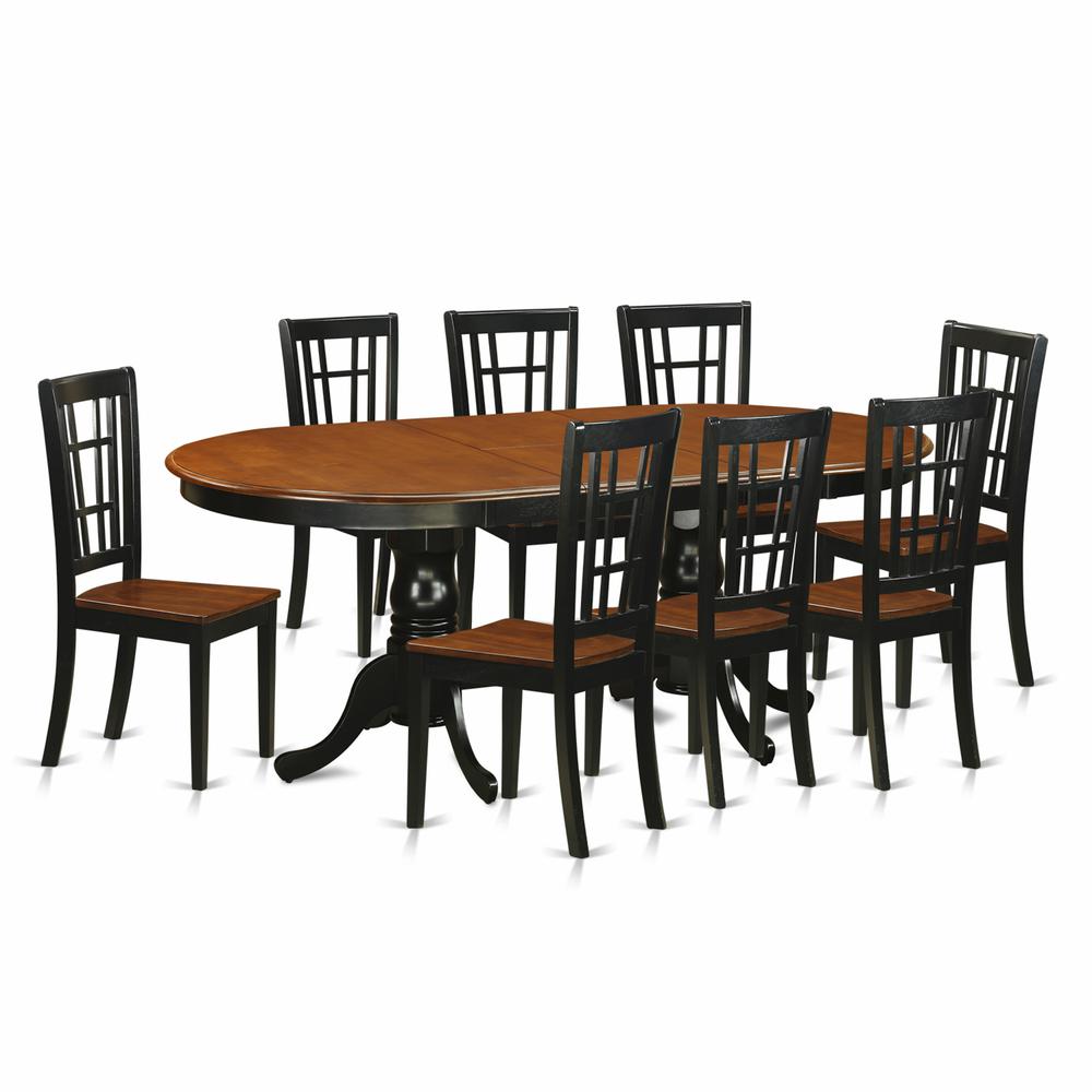 9  PC  Dining  room  set-Dining  Table  with  8  Wooden  Dining  Chairs. Picture 2