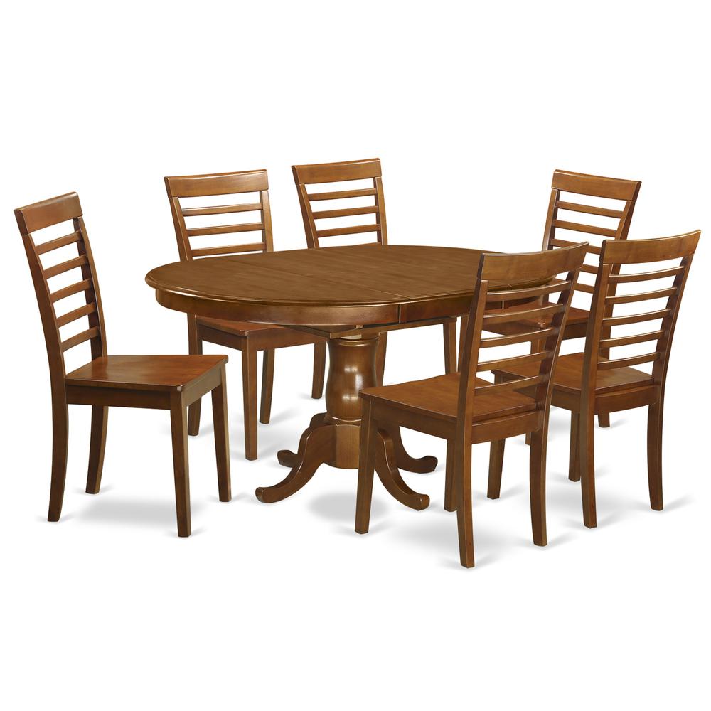 7  Pc  Dining  room  set  for  6-Table  with  Leaf  with  6  Dining  Chairs. Picture 2