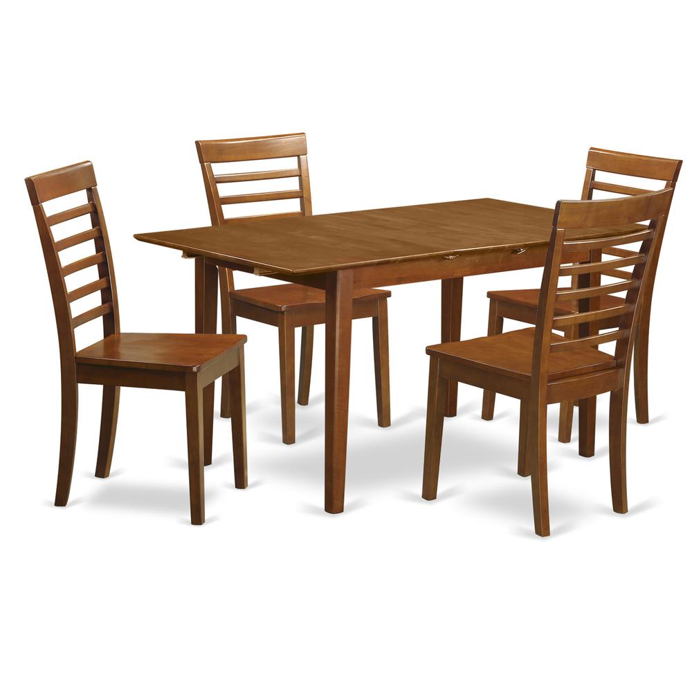 5  PC  dinette  set  for  small  spaces  -  Table  and  4  Dining  Chairs. Picture 2