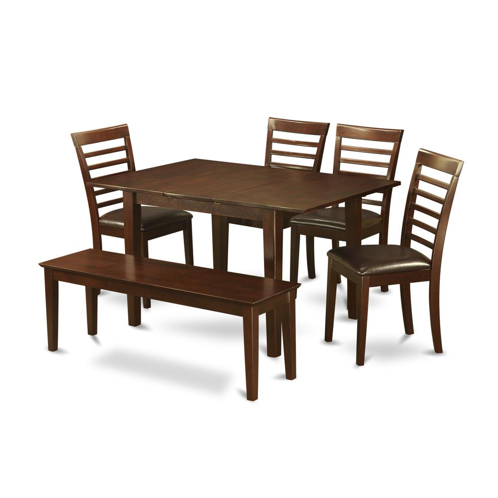 6  Pc  Kitchen  Table  with  bench  -Kitchen  Tables  with  4  Kitchen  Chairs  and  Bench. Picture 2