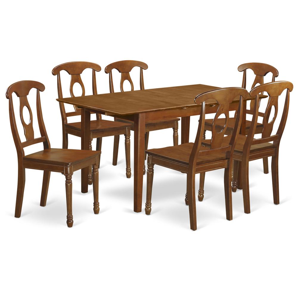 7  PC  Kitchen  Table  set  Table  with  Leaf  and  6  Dining  Chairs. Picture 2