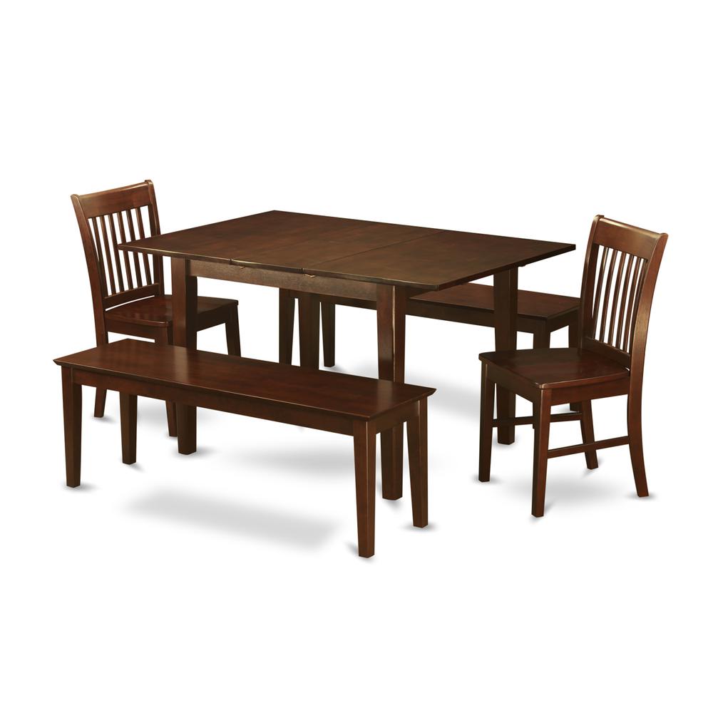 5  Pc  small  Kitchen  Table  set  -  Table  with  2  Kitchen  Chairs  and  2  Benches. Picture 2