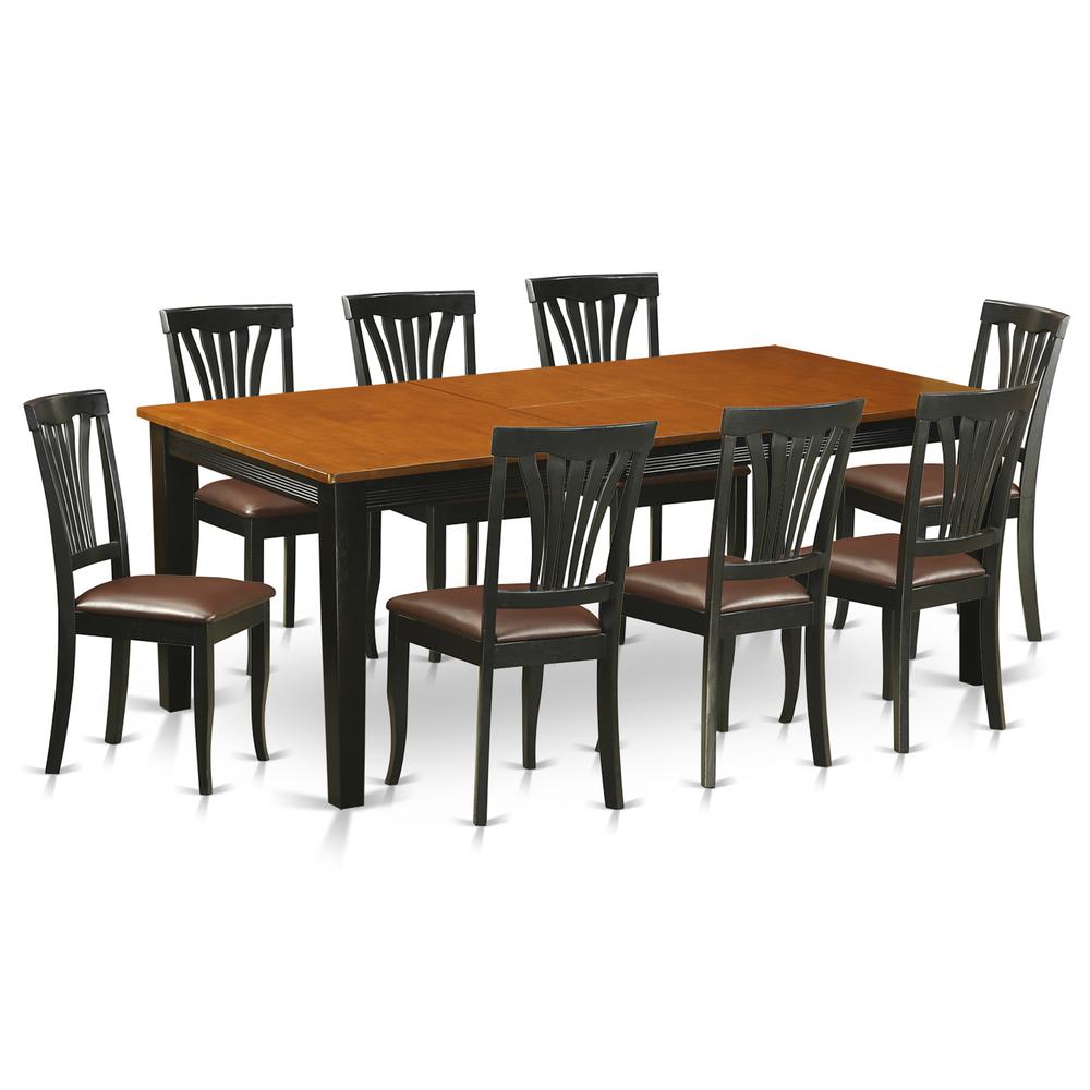 9  PC  Dining  set-Dining  Table  with  8  Wood  Dining  Chairs. Picture 2