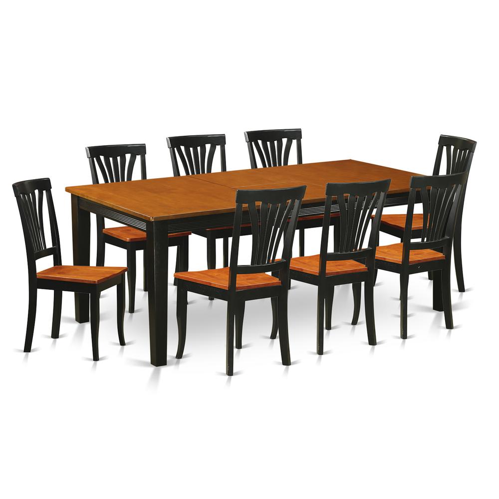9  PC  Dining  room  set-Dining  Table  with  8  Wood  Dining  Chairs. Picture 2