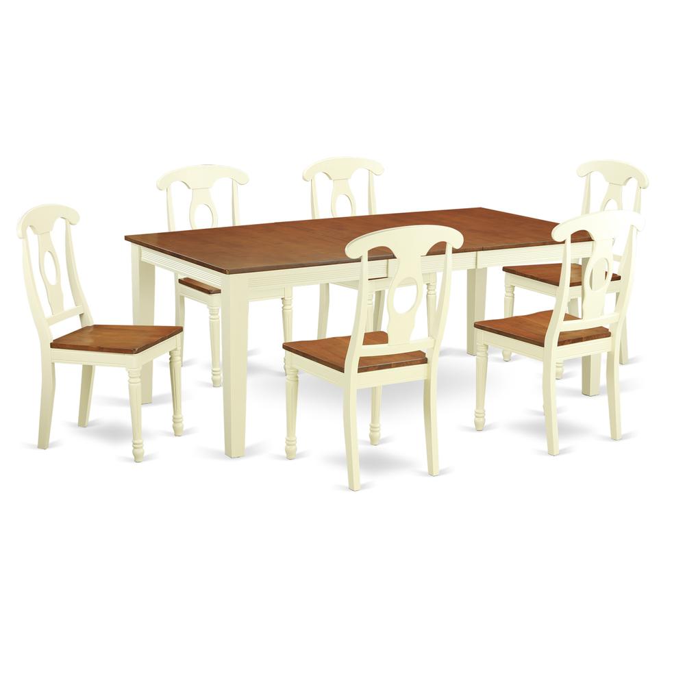 7  Pc  Kitchen  nook  Dining  set  -Dining  Table  and  6  Dining  Chairs. Picture 2
