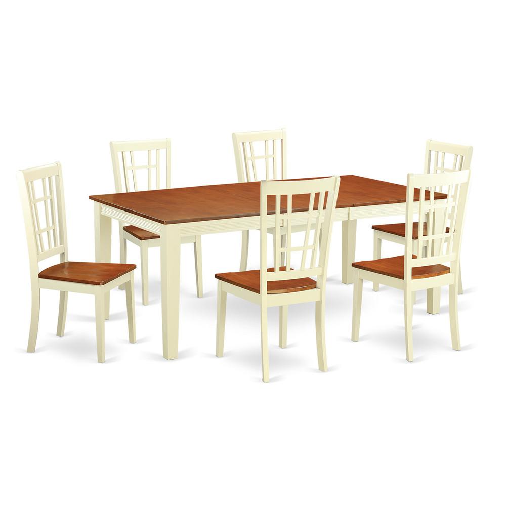 7  Pc  dinette  Table  set  for  6-Kitchen  Table  and  6  Kitchen  Dining  Chairs. Picture 2