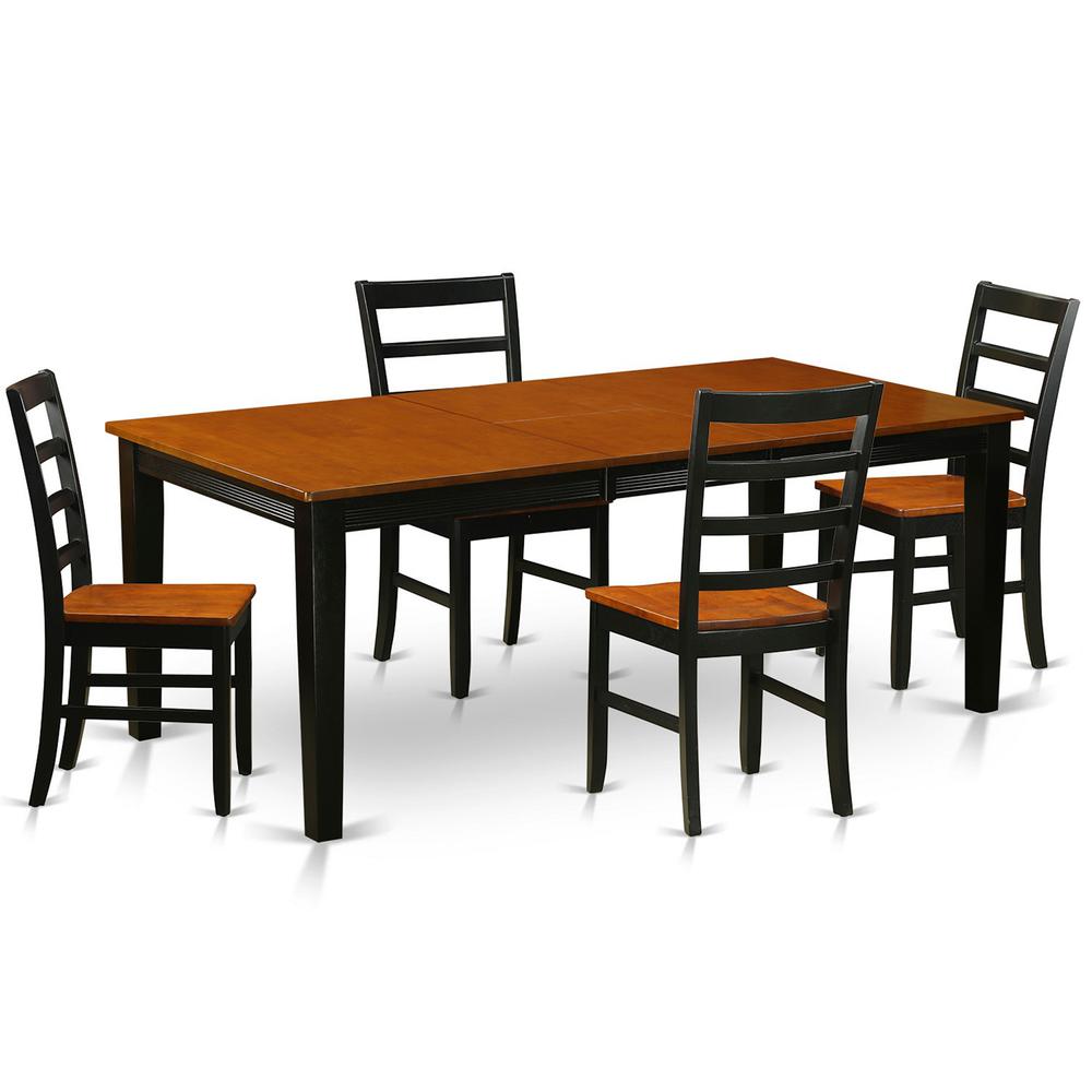 5  Pc  Dining  room  set-Dining  Table  with  4  Wooden  Dining  Chairs. Picture 2