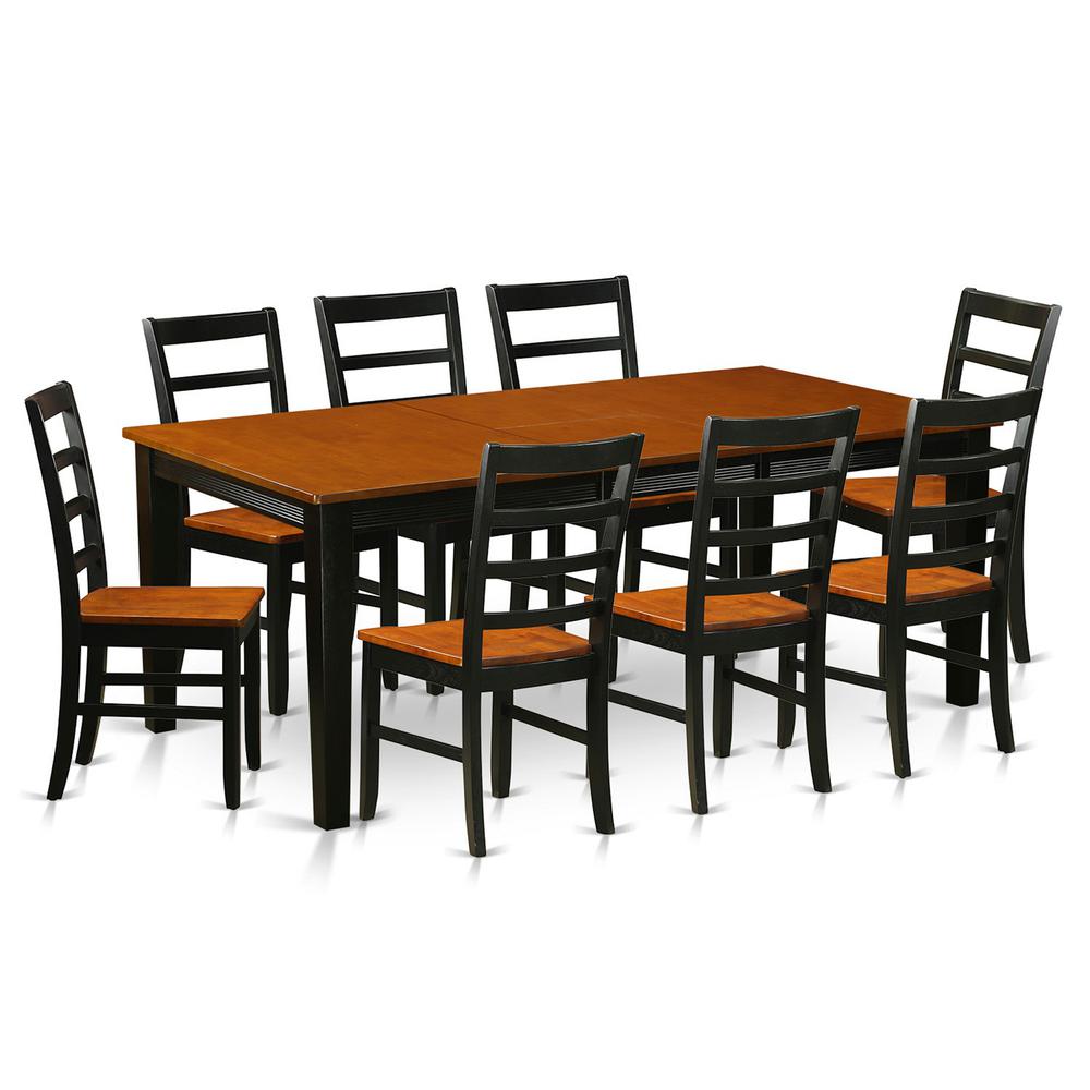 9  Pc  Dining  room  set-Dining  Table  with  8  Wooden  Dining  Chairs. Picture 2