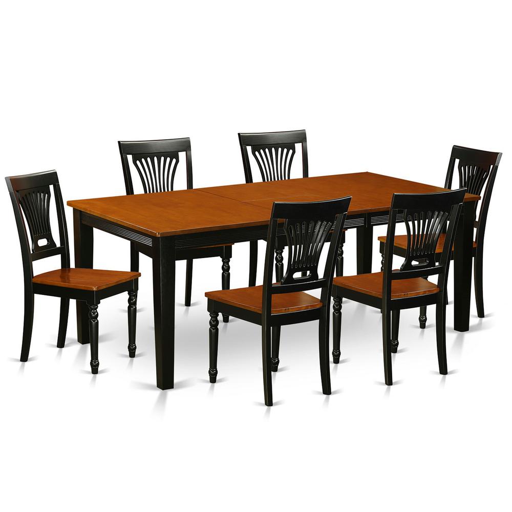 7  Pc  Dining  room  set-Dining  Table  and  6  Wood  Dining  Chairs. Picture 2