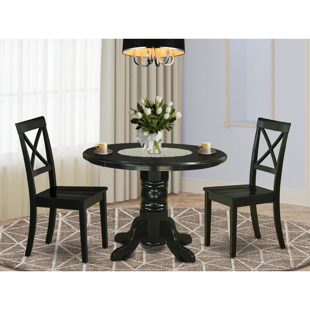 Dining Room Set Black, SHBO3-BLK-W. Picture 2