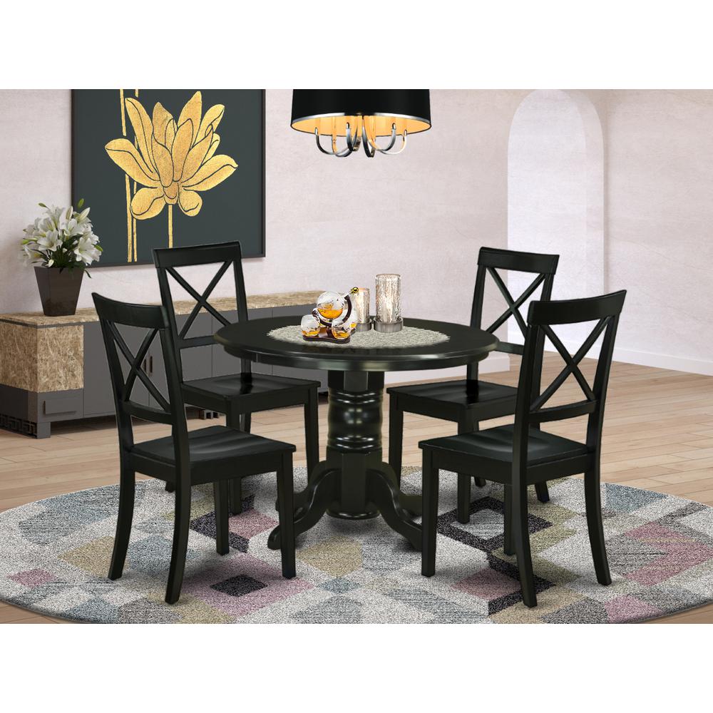 Dining Room Set Black, SHBO5-BLK-W. Picture 2