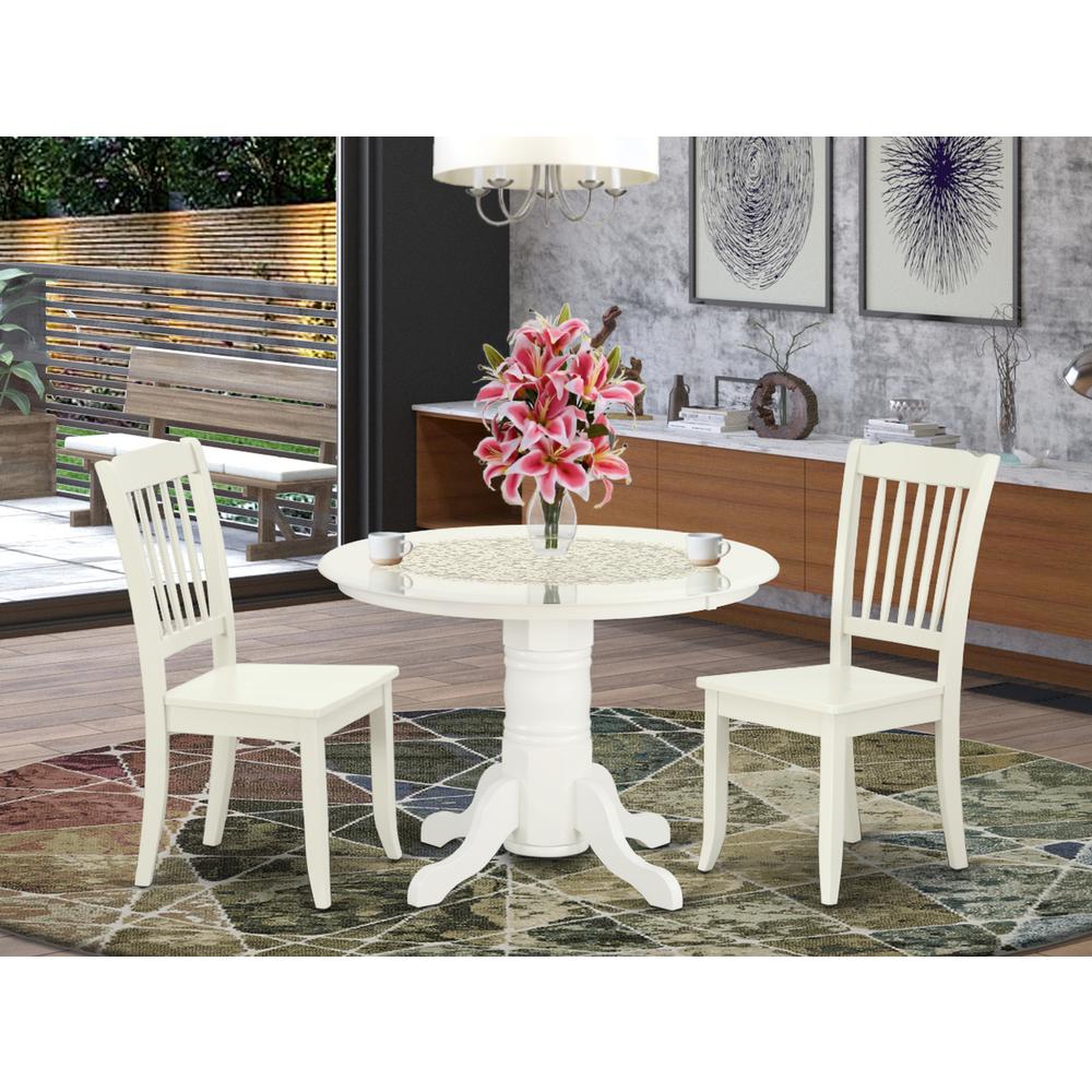 Dining Room Set Linen White, SHDA3-LWH-W. Picture 2