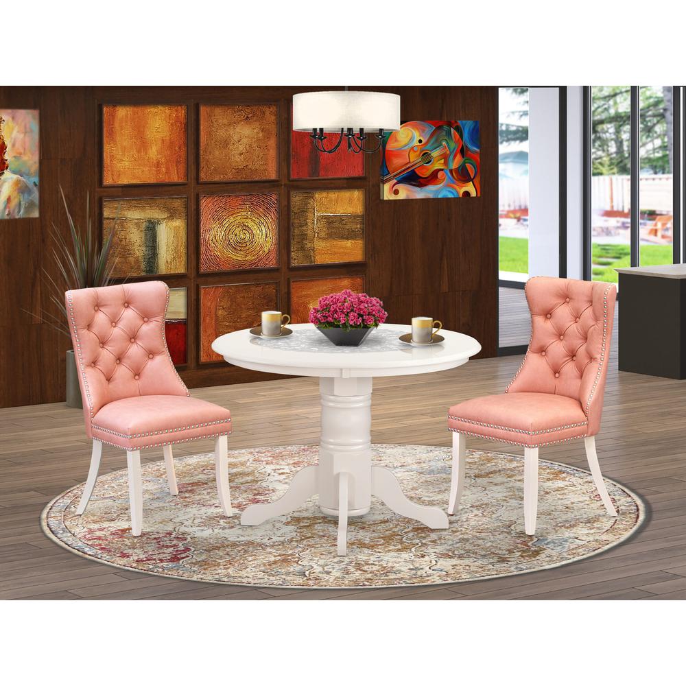 3 Piece Dining Room Set Consists of a Round Dining Table with Pedestal. Picture 7