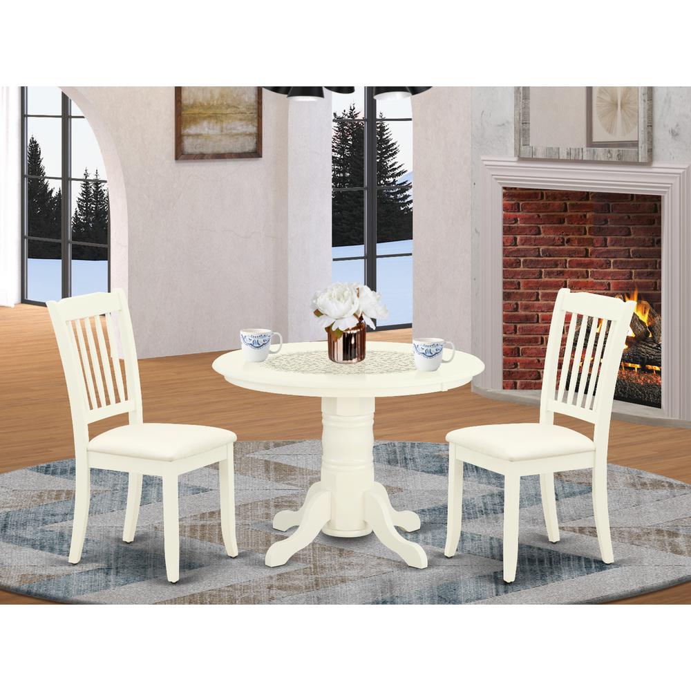 Dining Room Set Linen White, SHDA3-WHI-C. Picture 2