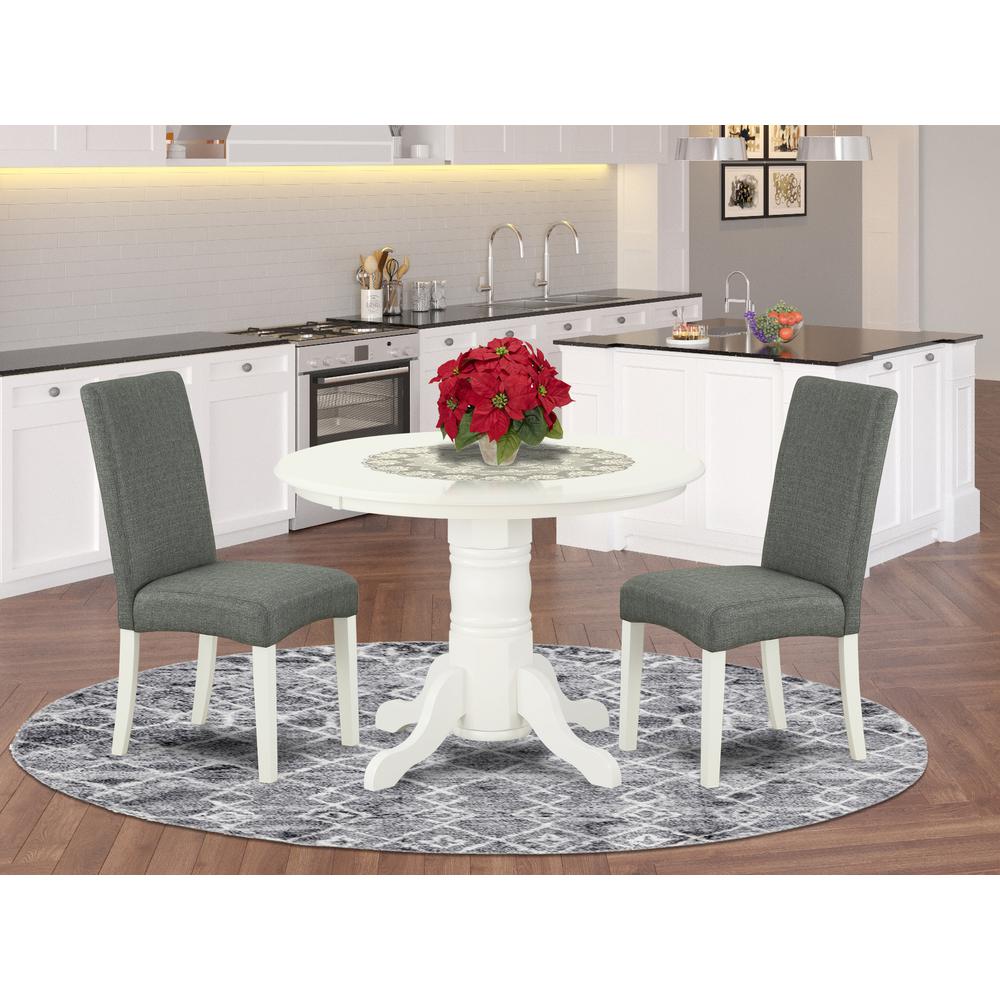 Dining Room Set Linen White, SHDR3-LWH-07. Picture 2
