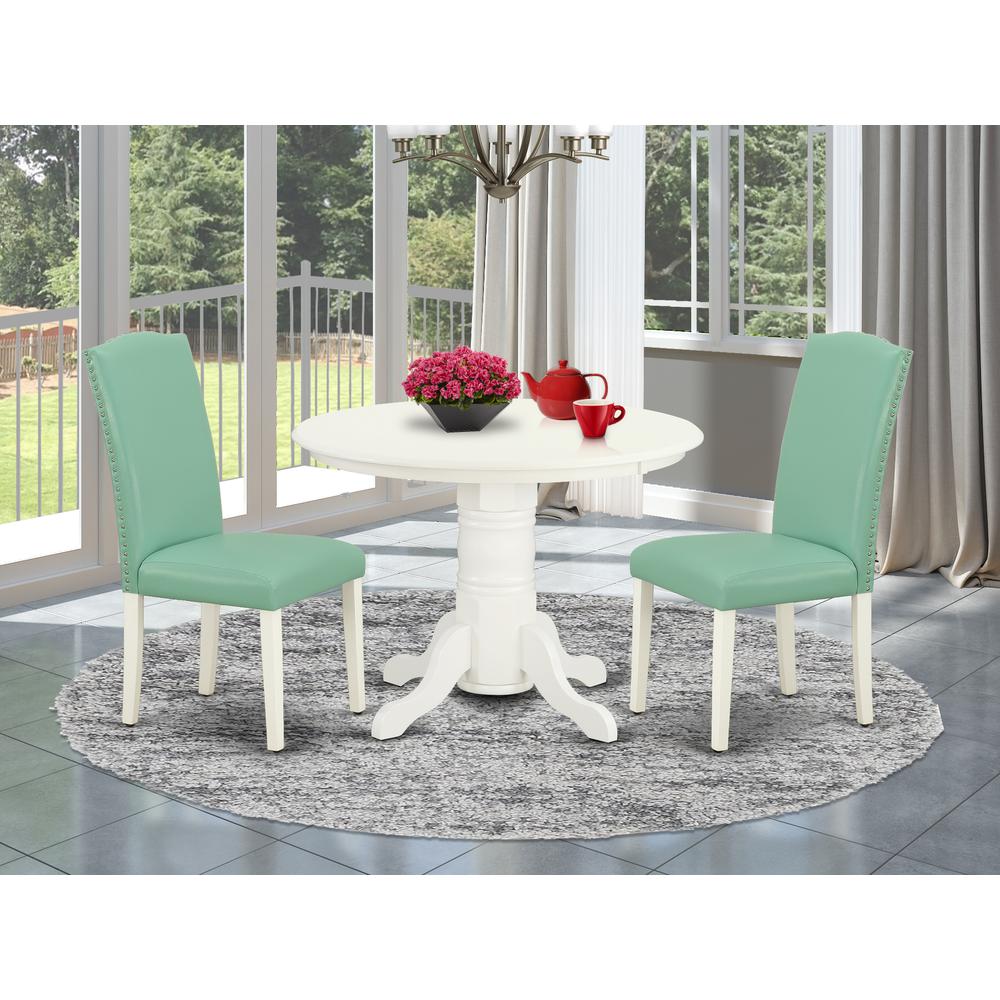 Dining Room Set Linen White, SHEN3-LWH-57. Picture 2