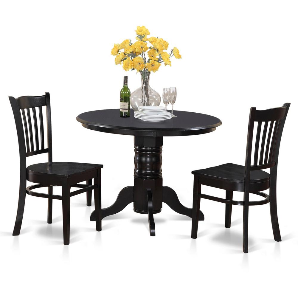 3  Pc  small  Kitchen  Table  set-Round  Table  and  2  Kitchen  Chairs. Picture 2