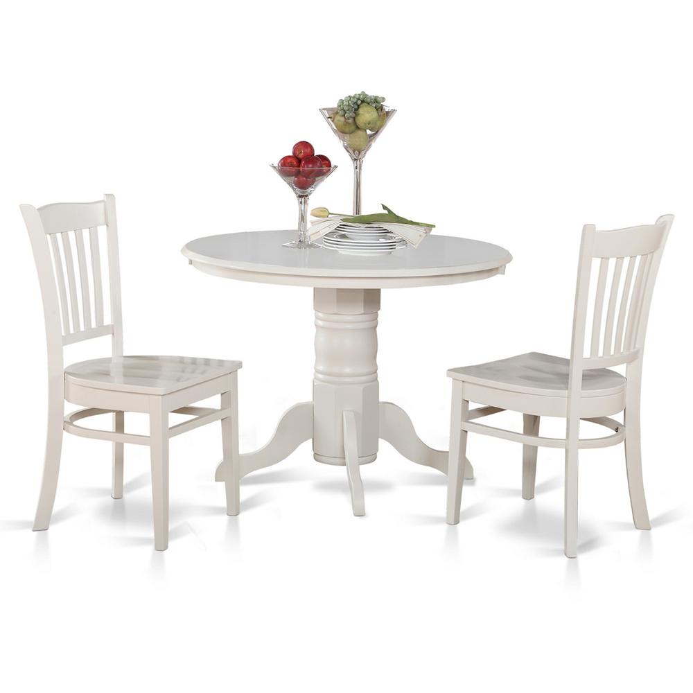 3  PC  Kitchen  nook  Dining  set-Round  Table  and  2  dinette  Chairs. Picture 2