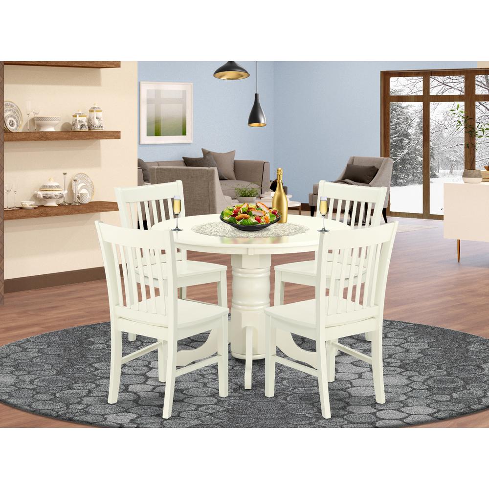 Dining Room Set Linen White, SHNO5-LWH-W. Picture 2