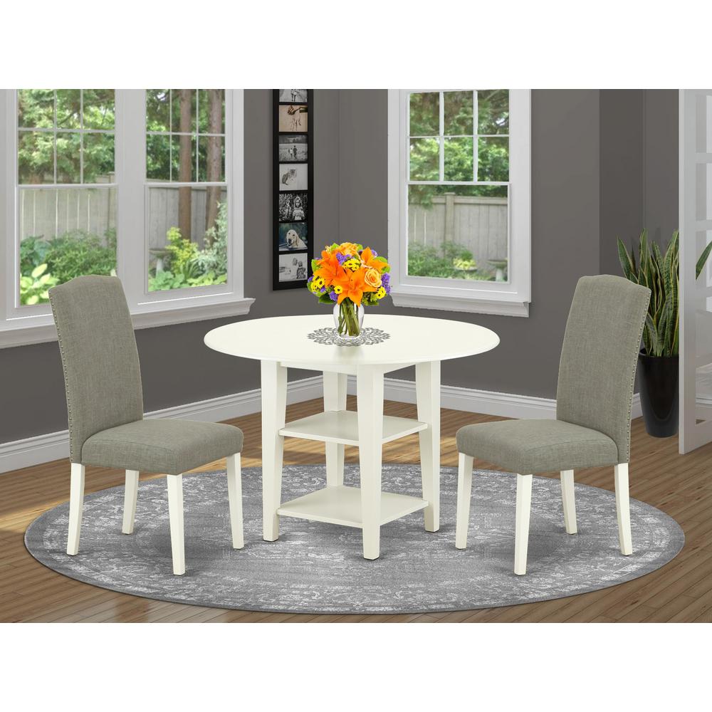 Dining Room Set Linen White, SUEN3-LWH-06. Picture 2