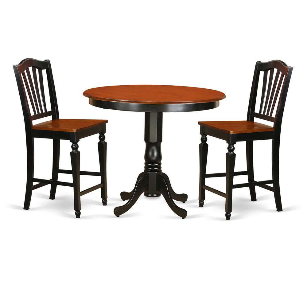 3  Pc  counter  height  Table  and  chair  set-pub  Table  and  2  Kitchen  Chairs.. Picture 2
