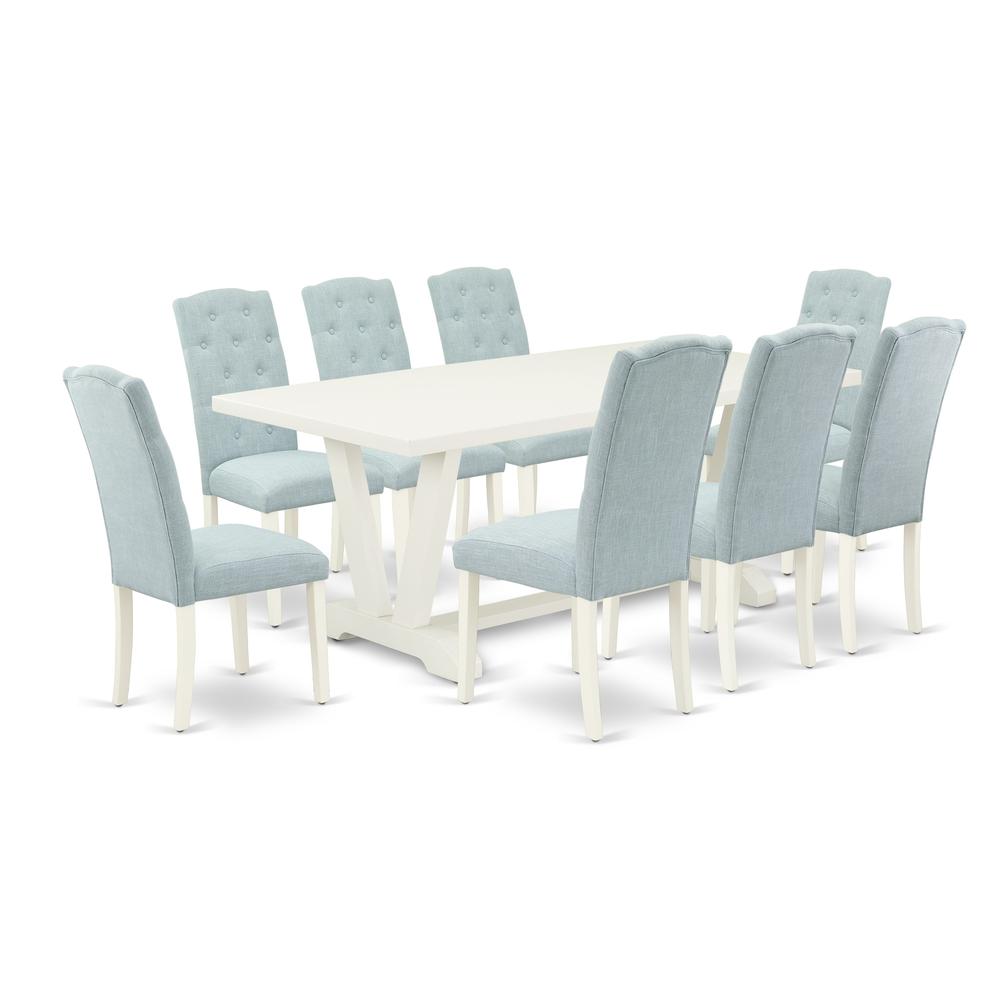 Modern dining chairs discount set of 8