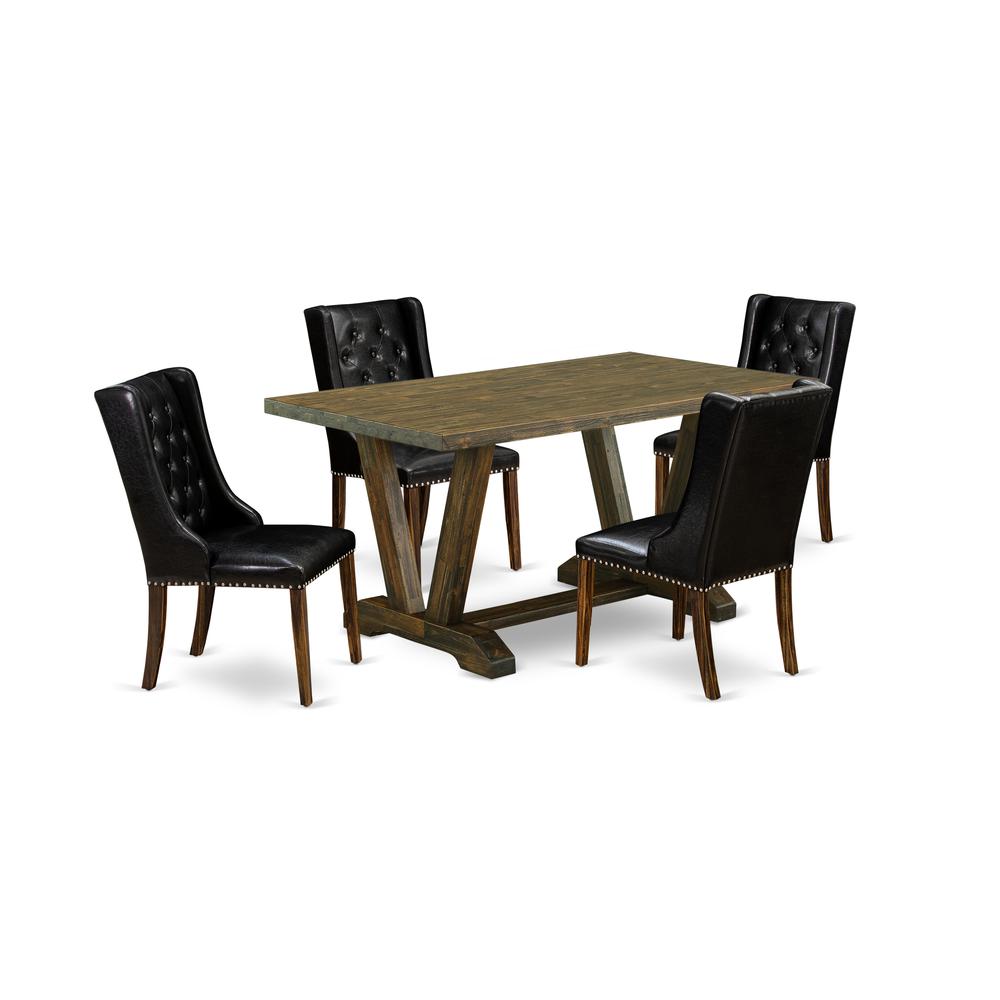 EAST WEST FURNITURE - V726FO749-5 - 5-PIECE DINING TABLE SETOur sophisticated 5-PC dining room table set is going to make your family mealtime more comfortable and pleasant! Our 5 Piece kitchen table. The main picture.