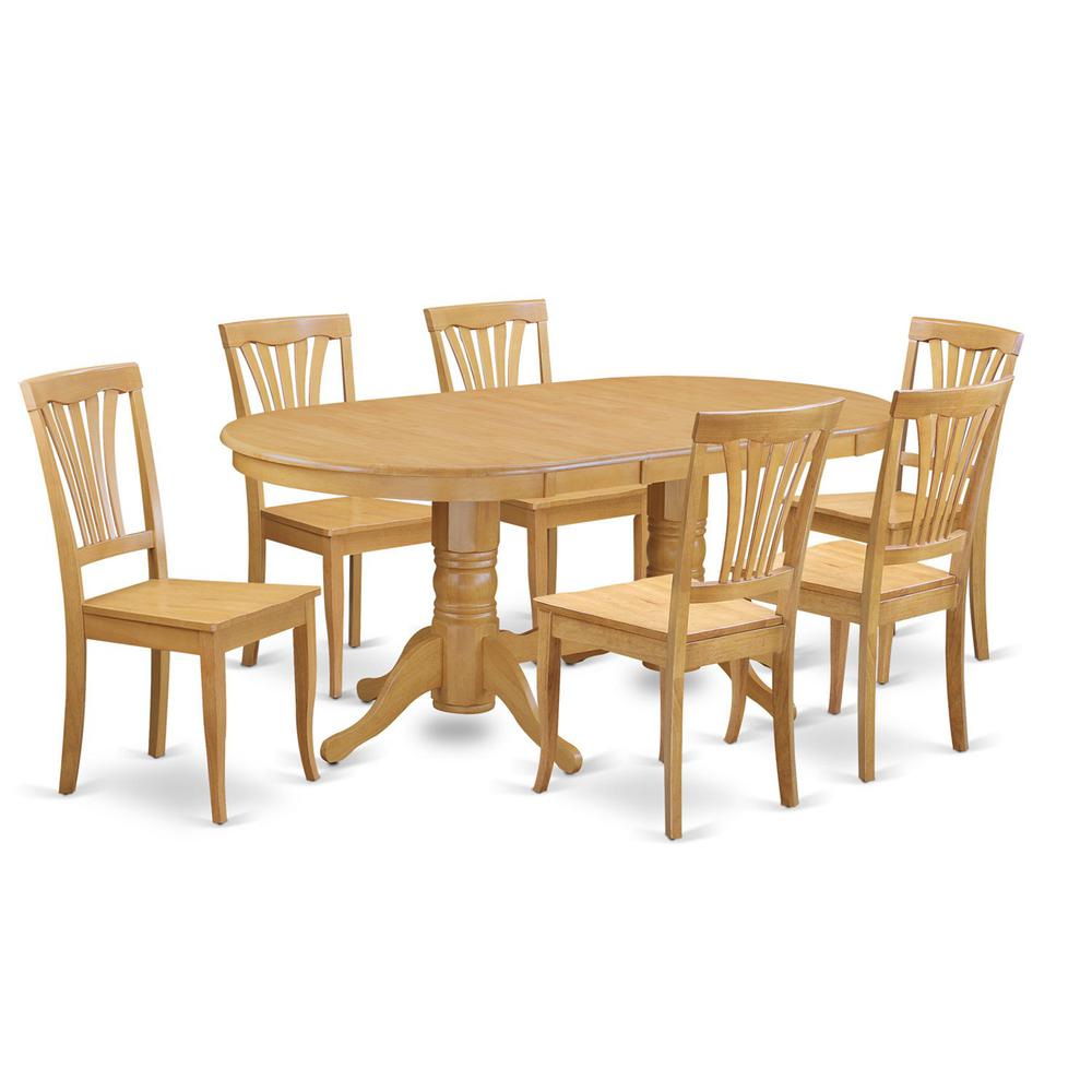 7  PC  Dining  room  set  Table  with  Leaf  and  6  Dining  Chairs. Picture 2