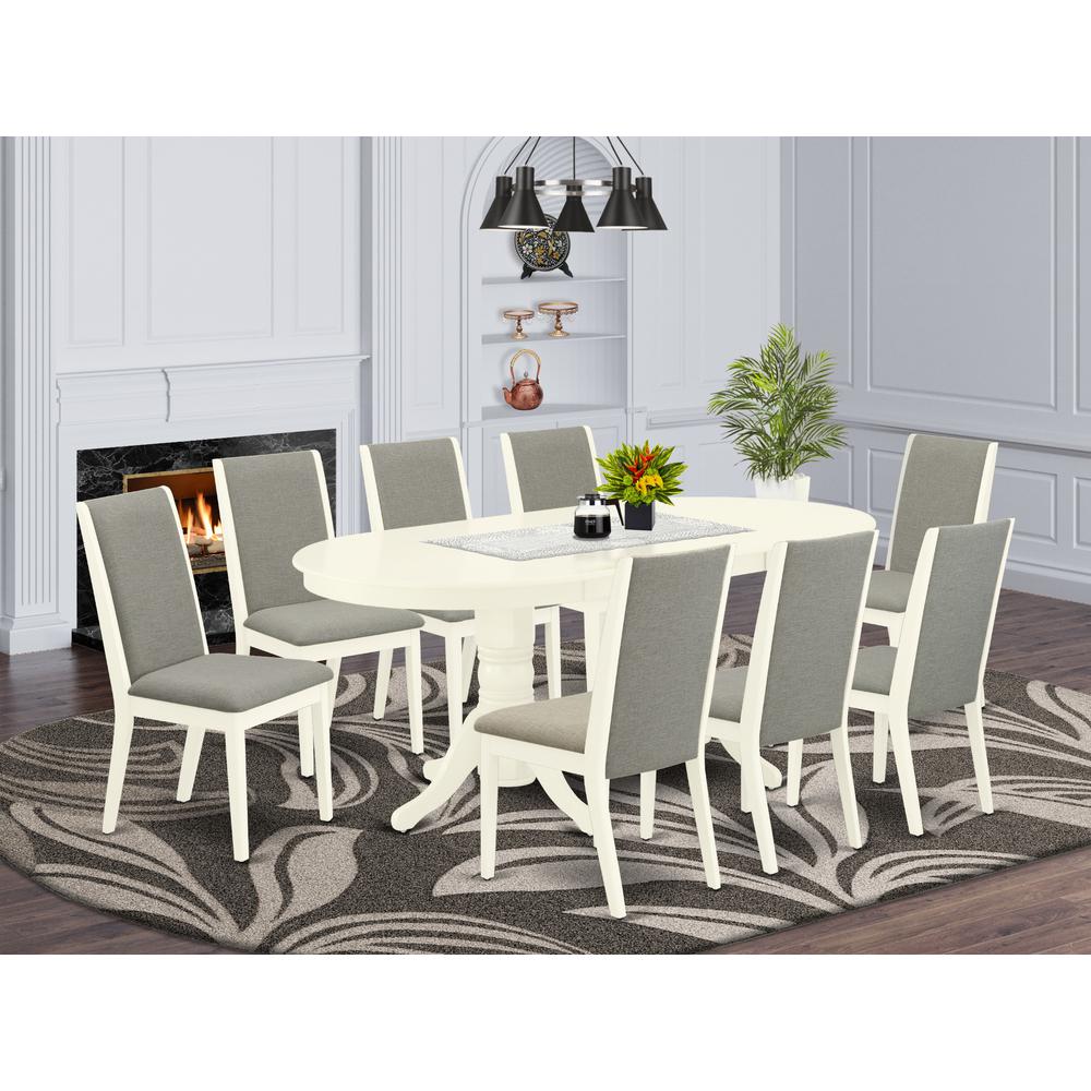 Dining Room Set Linen White, VALA9-LWH-06. Picture 2