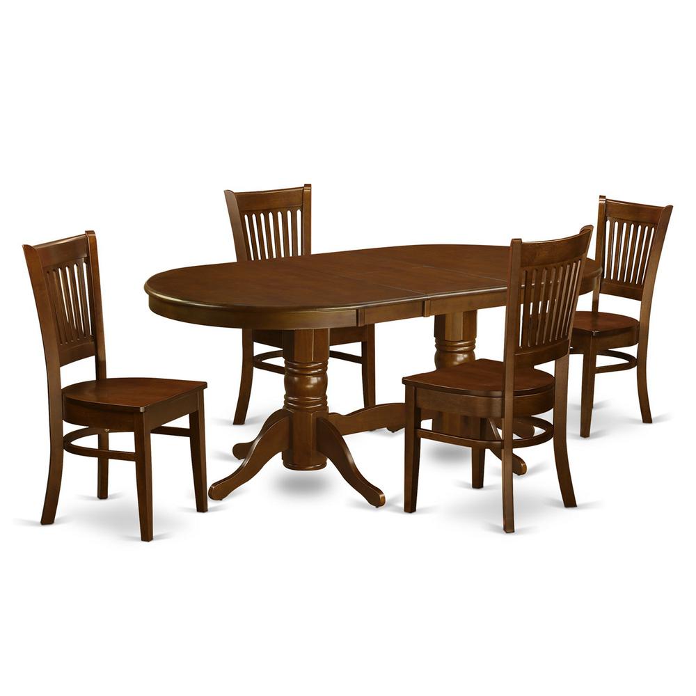 5  Pc  Dining  room  set  for  4  Dining  Table  with  Leaf  and  4  Chairs  for  Dining. Picture 2