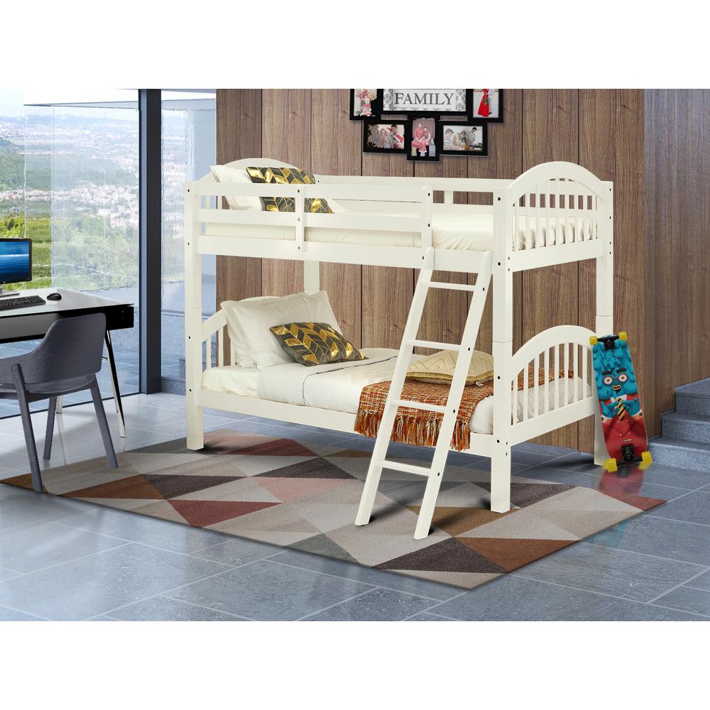 Youth Bunk Bed White, VEB-05-T. Picture 2