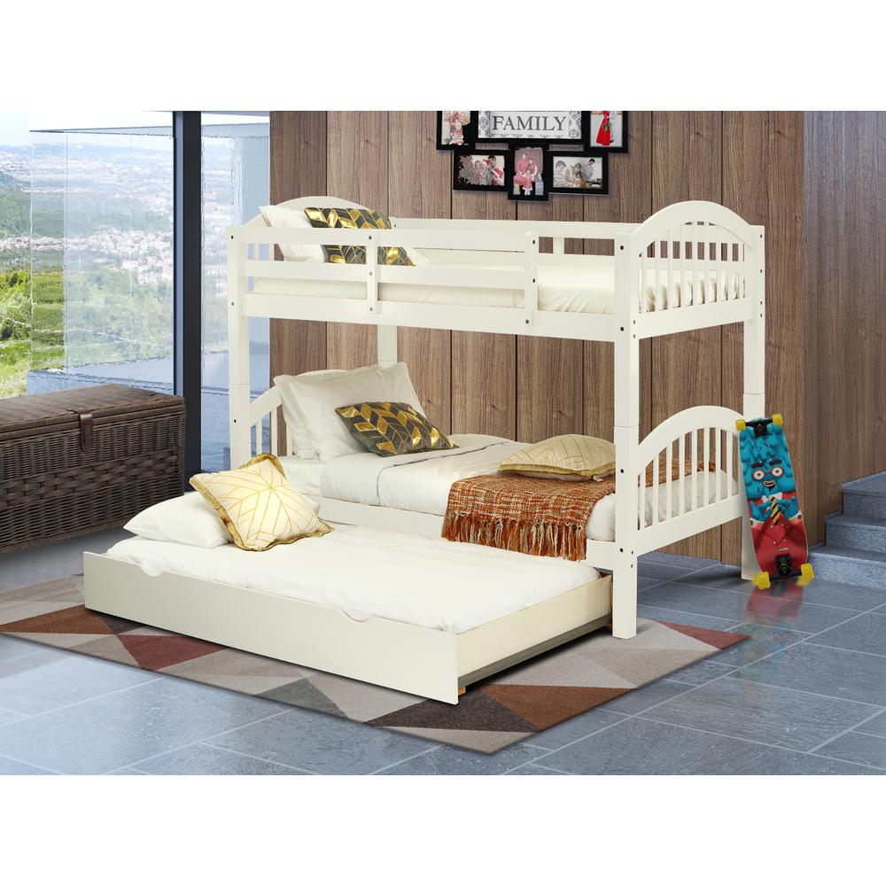 Youth Bunk Bed White, VEB-05-TU. Picture 2