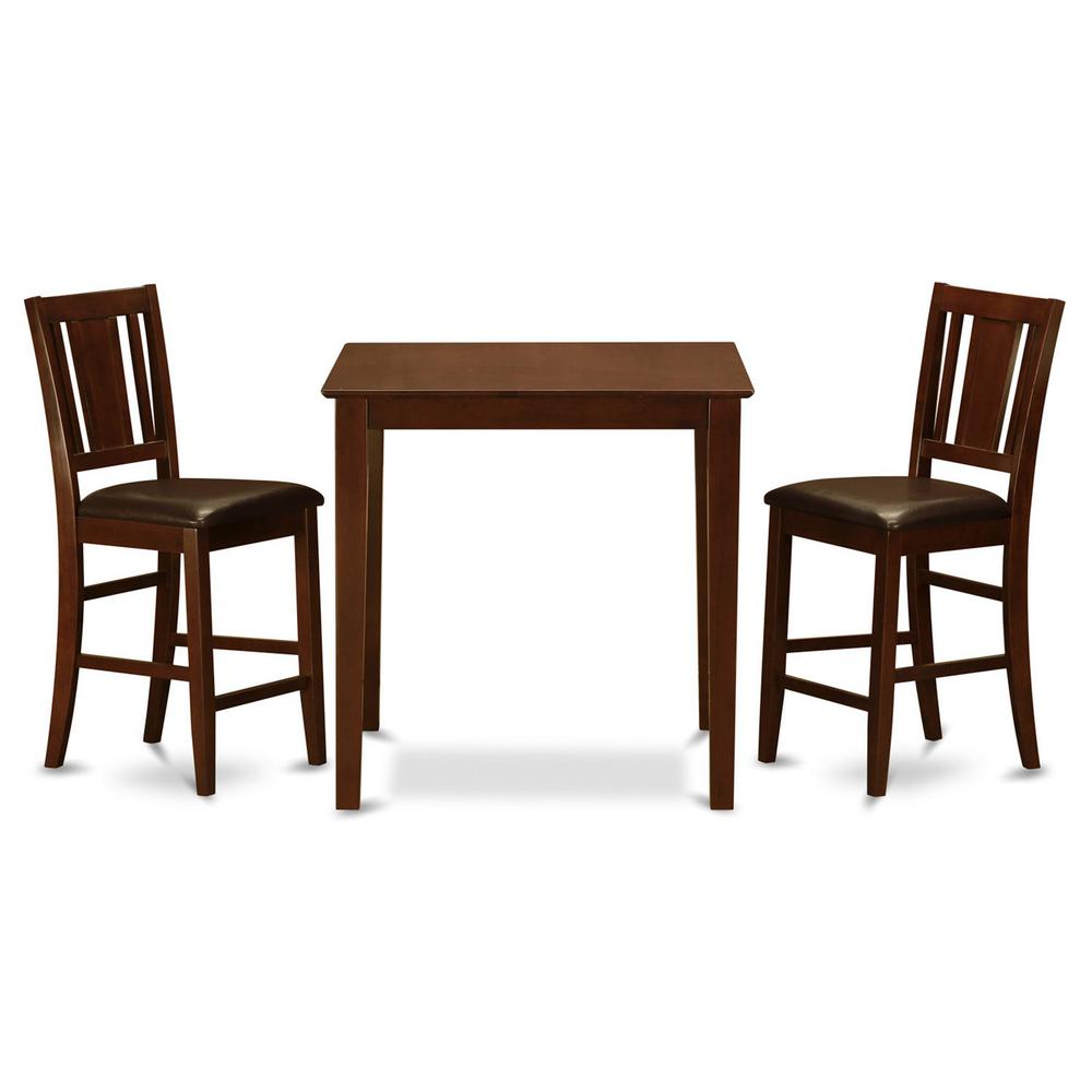 3  Pc  Counter  height  Table-pub  Table  and  2  Dinette  Chairs. Picture 2