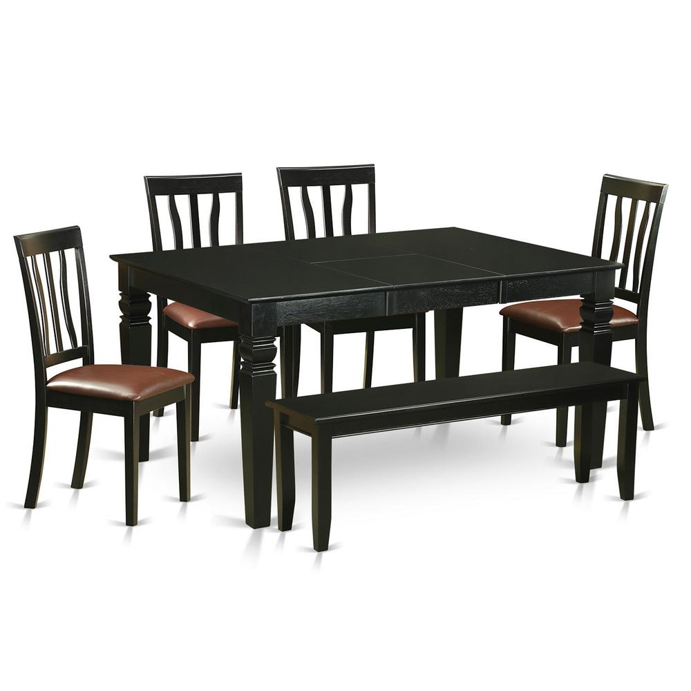 6  PC  Kitchen  nook  Dining  set  -  Kitchen  Table  and  4  Dining  Chairs  and  Bench. Picture 2