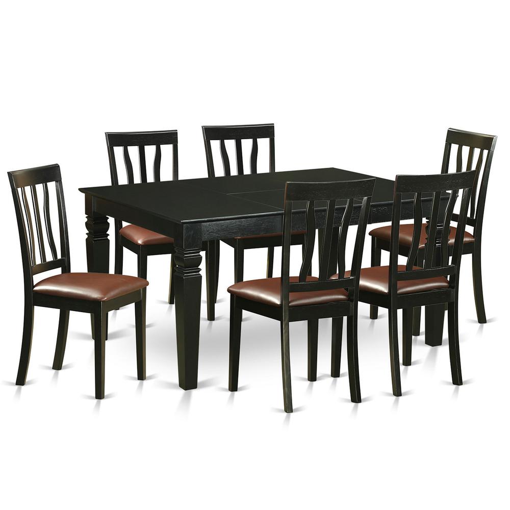 7  Pc  dinette  Table  set  for  6-Kitchen  dinette  Table  and  6  Kitchen  Chairs. Picture 2
