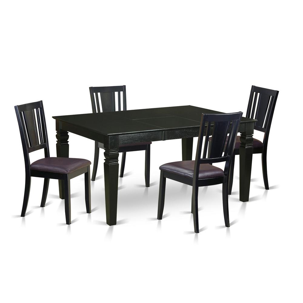 5  PcKitchen  nook  Dining  set  -  Dining  Table  and  4  Kitchen  Chairs. Picture 2