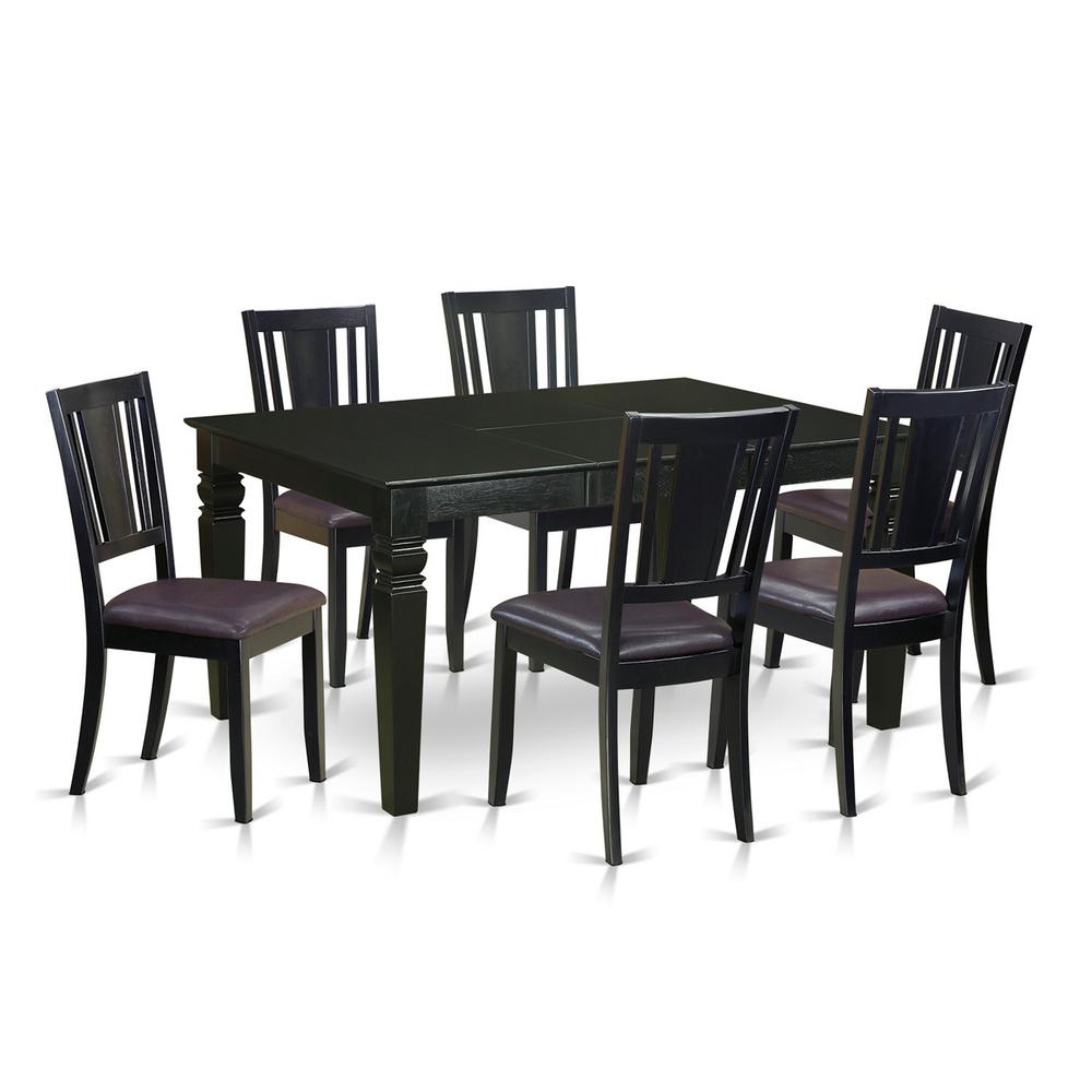 7  Pc  dinette  set  -Kitchen  Table  and  6  Dining  Chairs. Picture 2